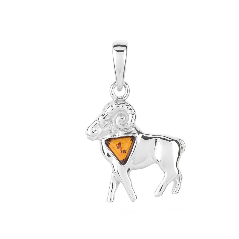 Baltischer Bernstein-Silberanhänger (dagen)