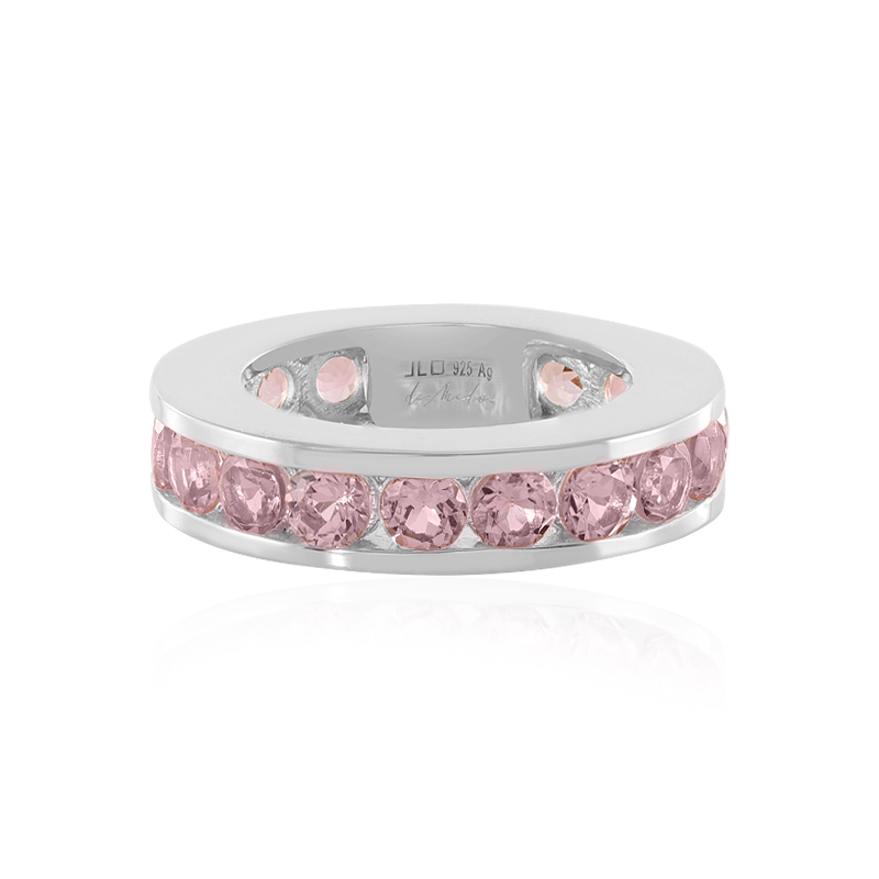 Nigerianischer Pinkfarbener Turmalin-Silberring (de Melo)