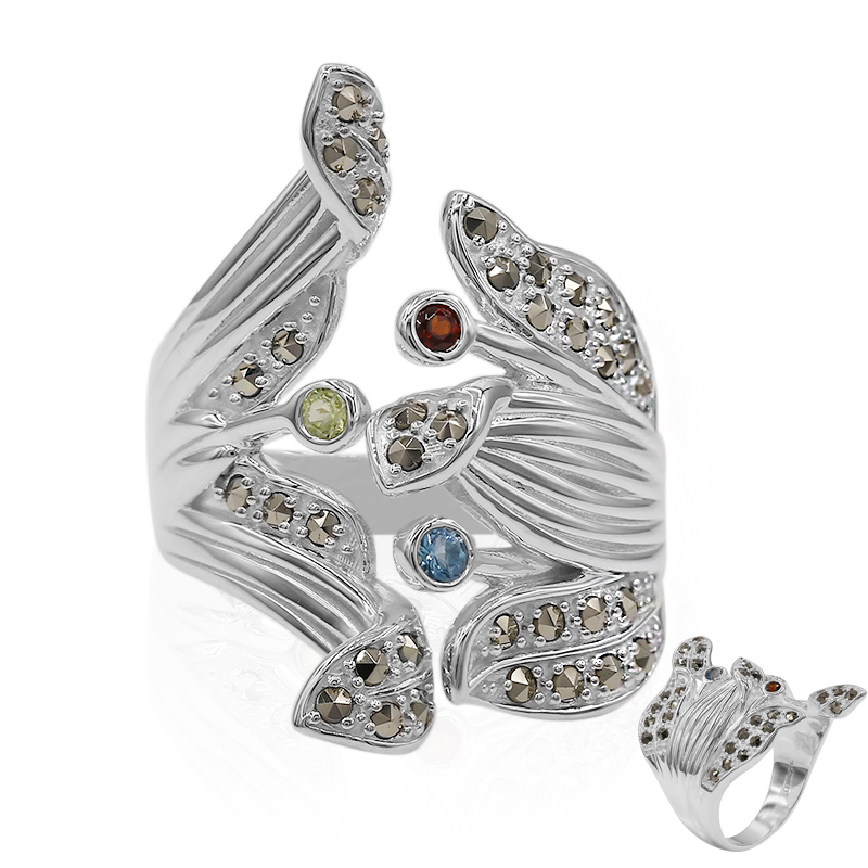 Edelstein-Silberring (Annette classic) Edelstein-Silberring (Annette classic)