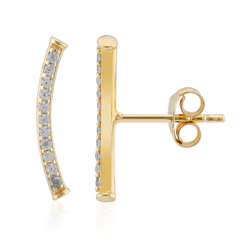 Zirkon-Silberohrringe Zirkon-Silberohrringe