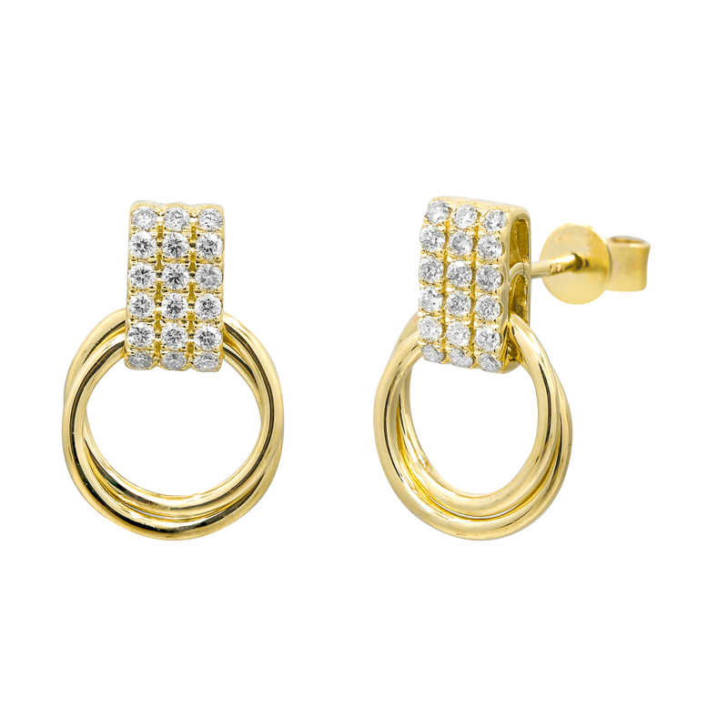 SI1 (H) Brillant-Goldohrringe (CIRARI)