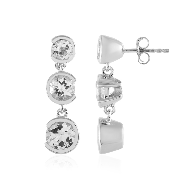 Danburit-Silberohrringe (de Melo)