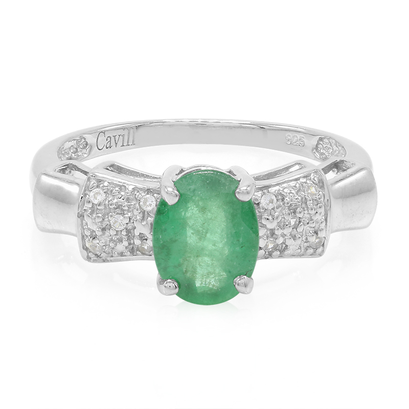 Bahia-Smaragd-Silberring Bahia-Smaragd-Silberring