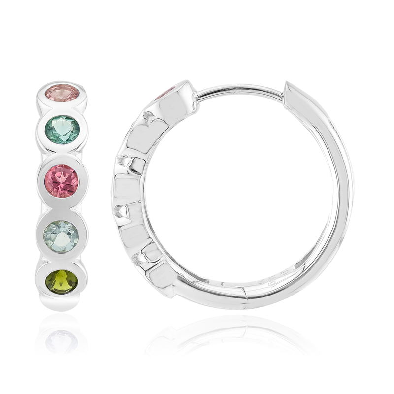 Edelstein-Silberohrringe (Pallanova)