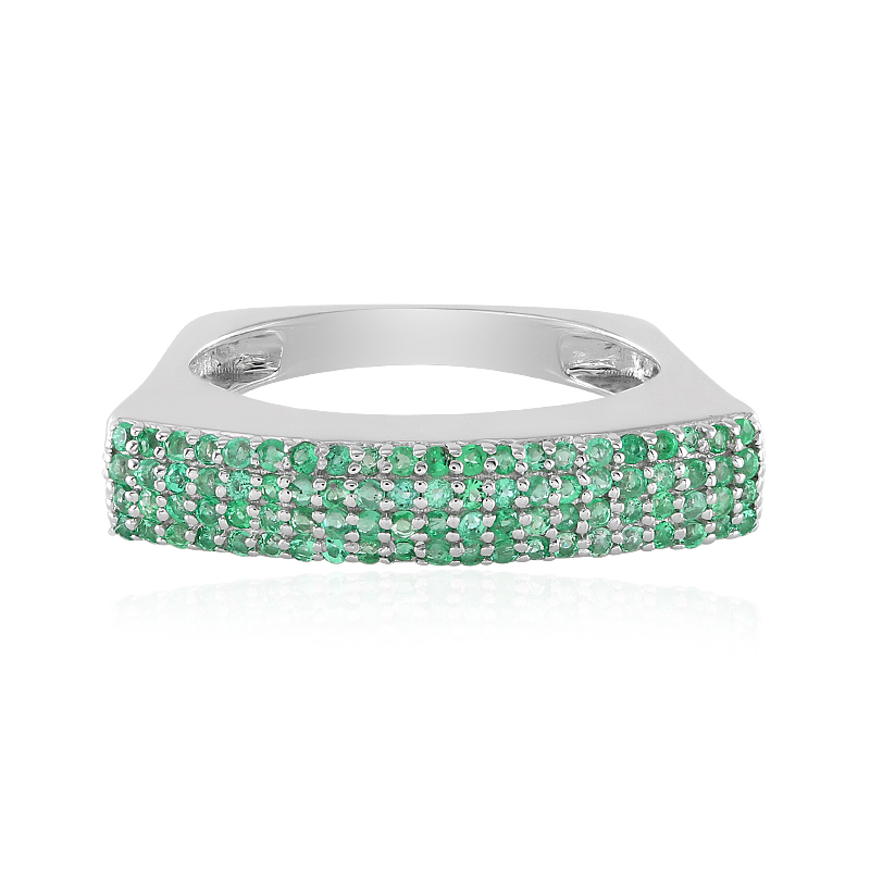 Kolumbianischer Smaragd-Goldring Kolumbianischer Smaragd-Goldring