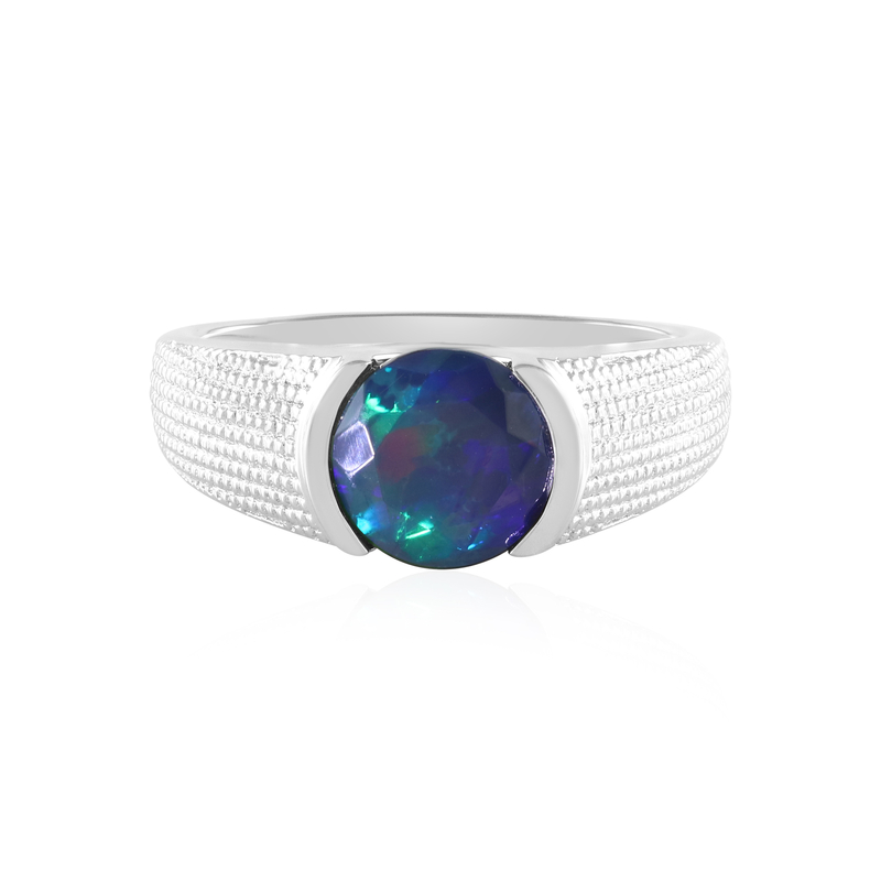 Mezezo-Opal-Silberring (de Melo)