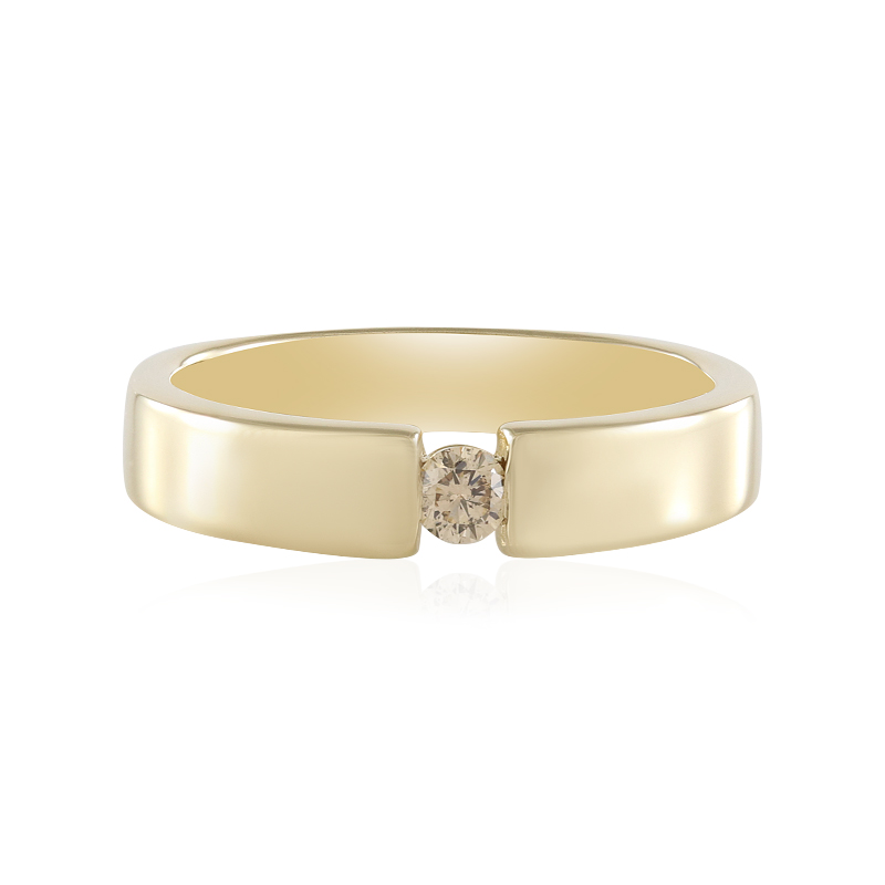 I2 Schokoladen-Brillant-Goldring I2 Schokoladen-Brillant-Goldring