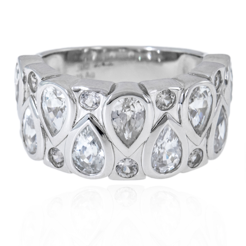 Zirkon-Silberring (de Melo)