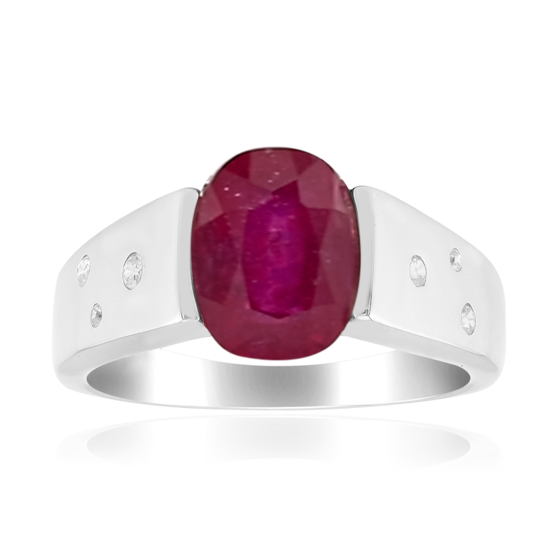 Madagaskar-Rubin-Silberring