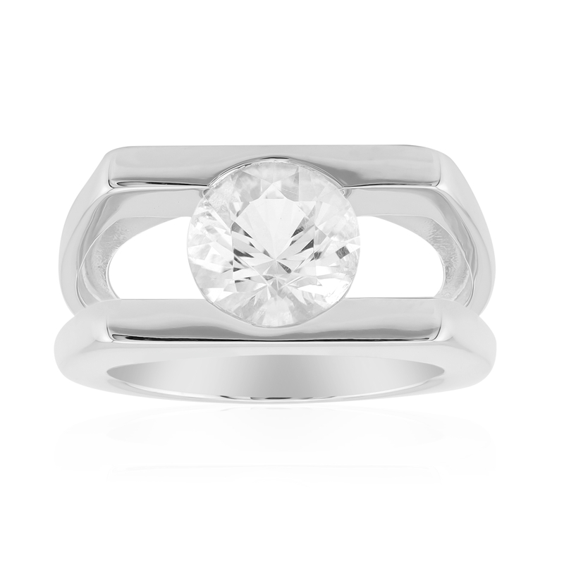 Herkimer Quarz-Silberring (Pallanova) Herkimer Quarz-Silberring (Pallanova)