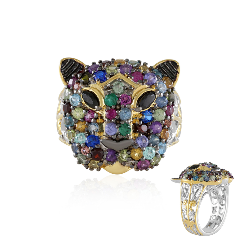 Edelstein-Silberring (Gems en Vogue)