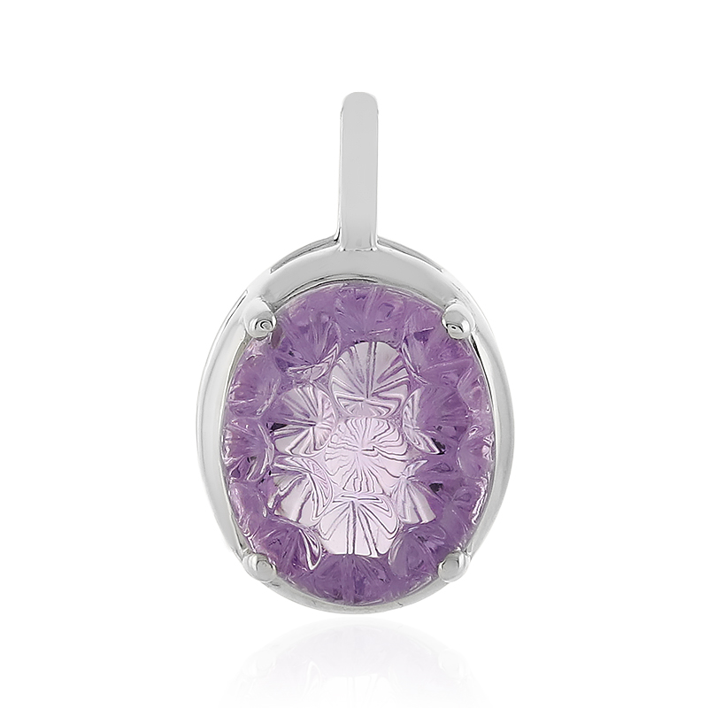 Lavendel-Amethyst-Silberanhänger Lavendel-Amethyst-Silberanhänger