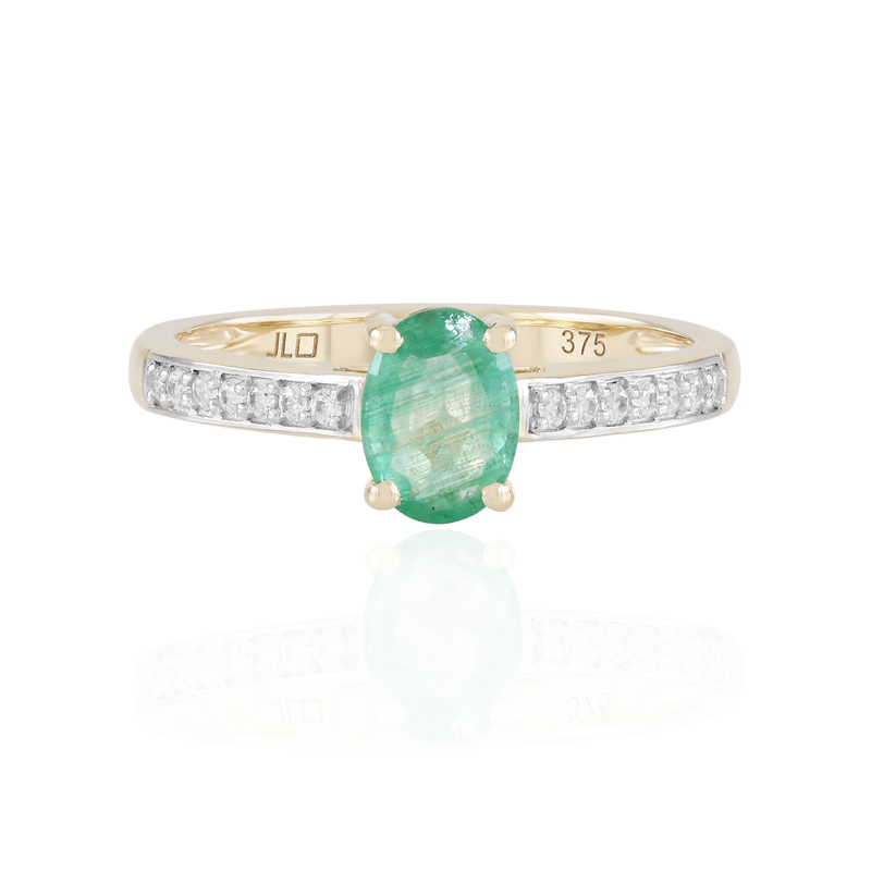 Sambia-Smaragd-Goldring