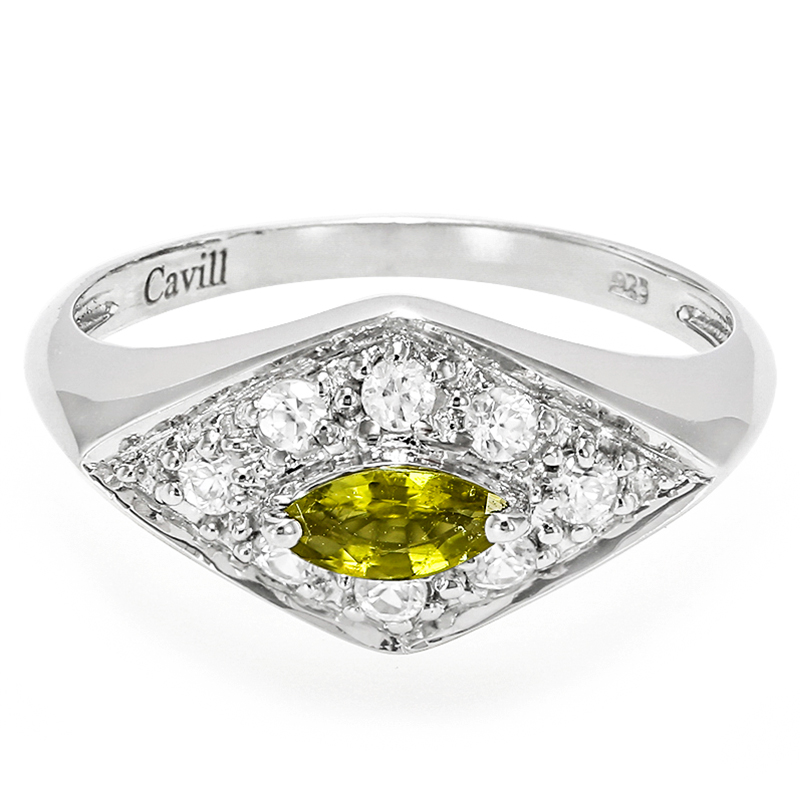 Kupfer-Turmalin-Silberring Kupfer-Turmalin-Silberring