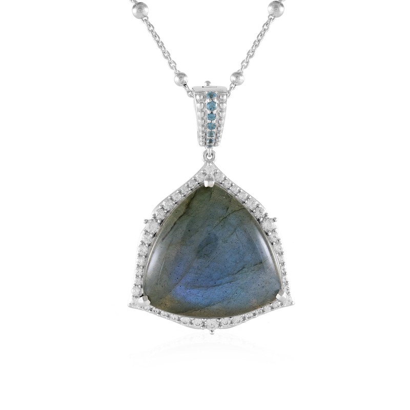 Labradorit-Silberhalskette (Dallas Prince Designs) Labradorit-Silberhalskette (Dallas Prince Designs)