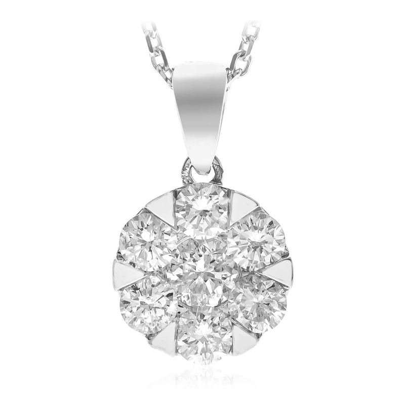 SI1 (H) Brillant-Goldhalskette (CIRARI) SI1 (H) Brillant-Goldhalskette (CIRARI)