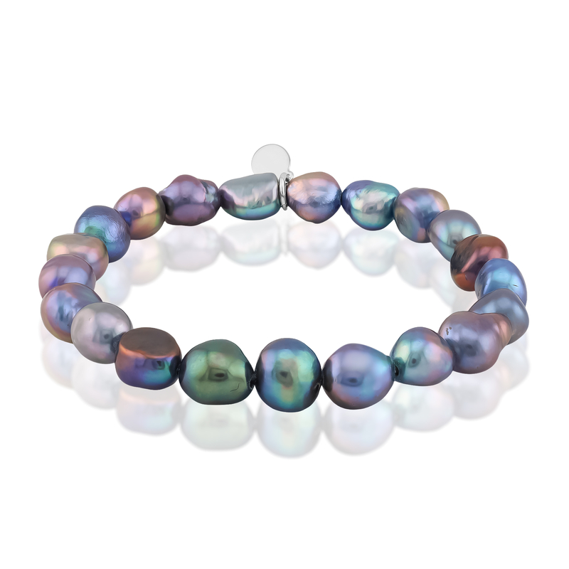 Mystik-Süßwasserzuchtperlen-Silberarmband (TPC)