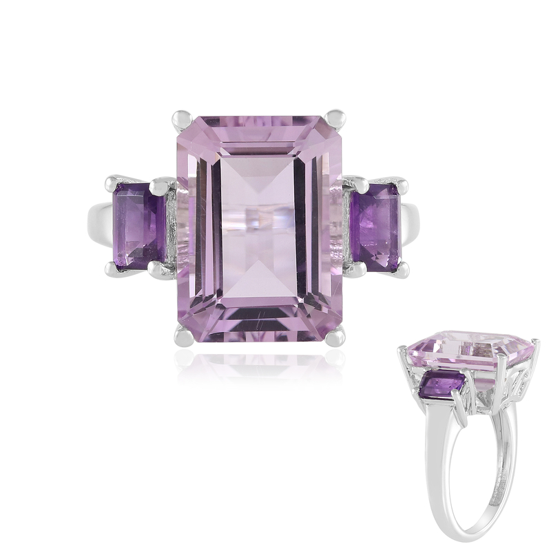 Lavendel-Amethyst-Silberring