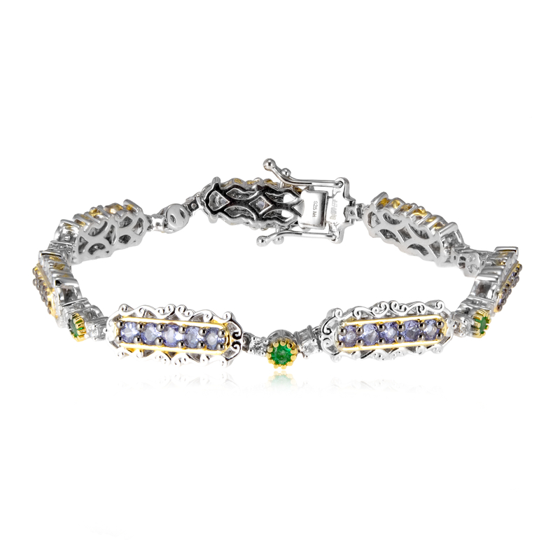 Edelstein-Silberarmband (Gems en Vogue)