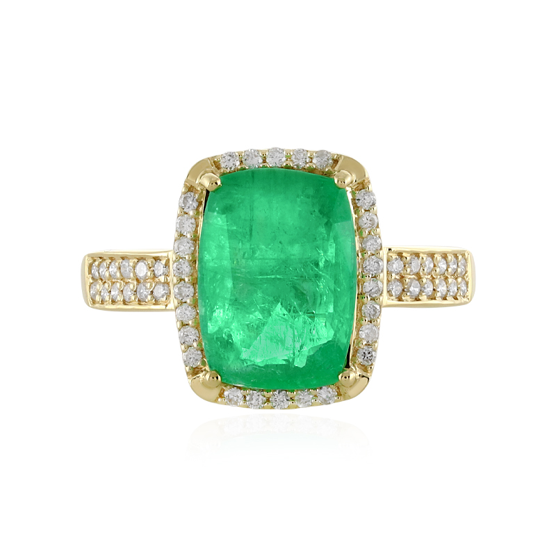 Äthiopischer Smaragd-Goldring (AMAYANI)