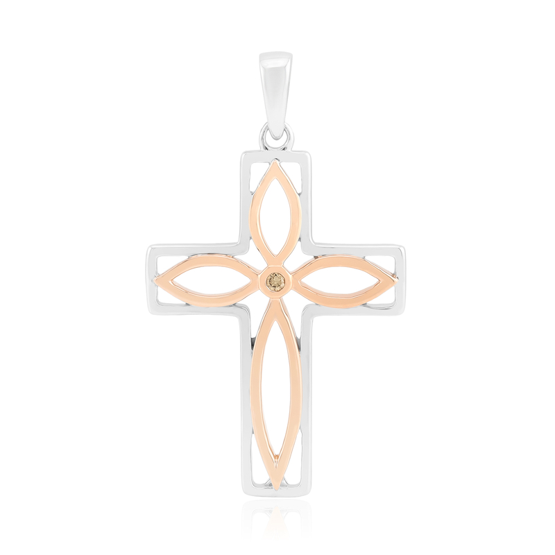 I1 Argyle-Rose de France-Brillant-Silberanhänger (Annette)