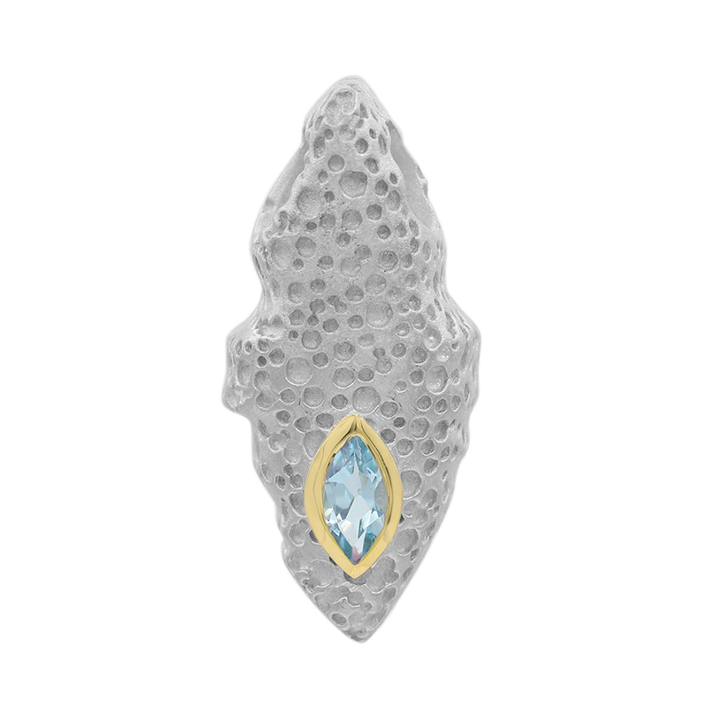 Schweizblauer Topas-Silberanhänger (MONOSONO COLLECTION) Schweizblauer Topas-Silberanhänger (MONOSONO COLLECTION)