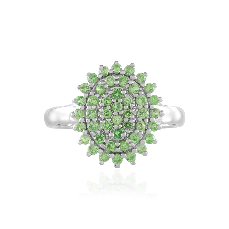 Kenianischer Tsavorit-Silberring