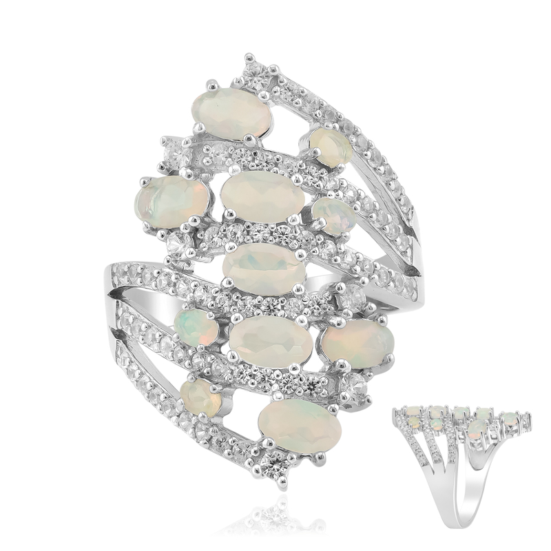 Welo-Opal-Silberring