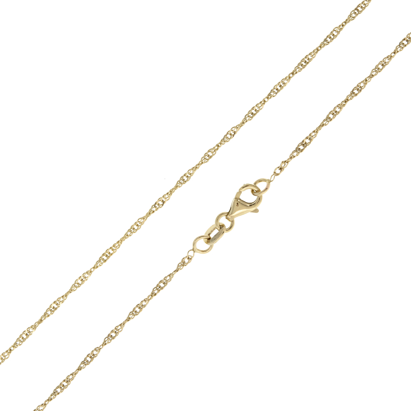 Gelbgold-Singapurkette – 1,77 g – 45 cm