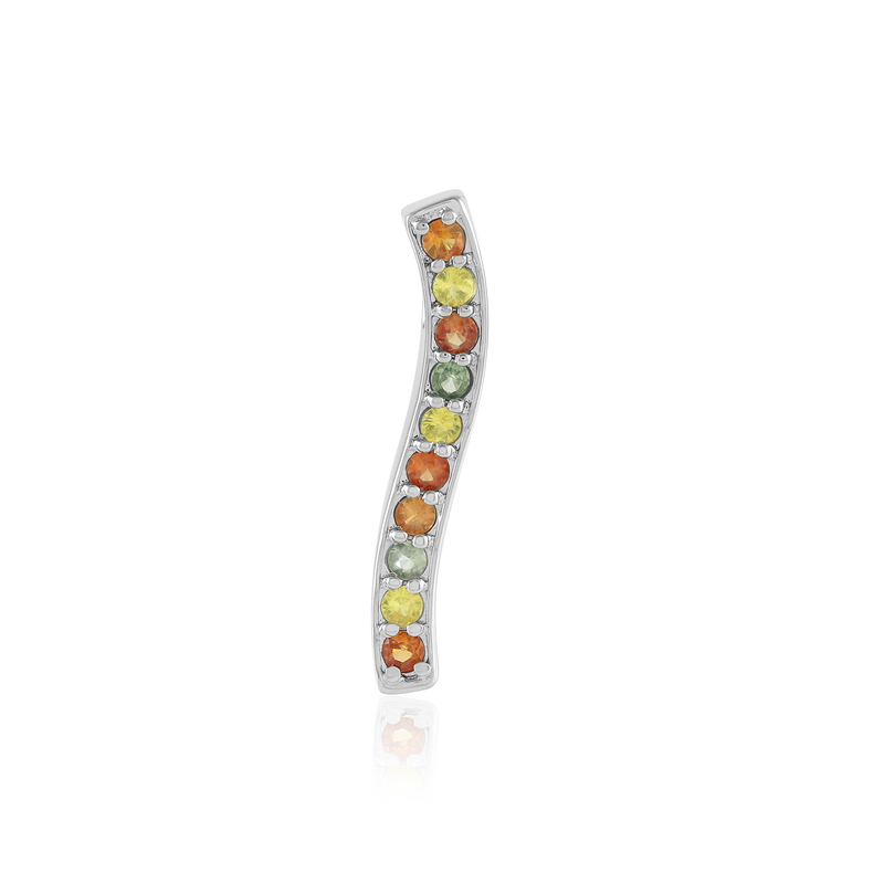 Saphir-Silberanhänger