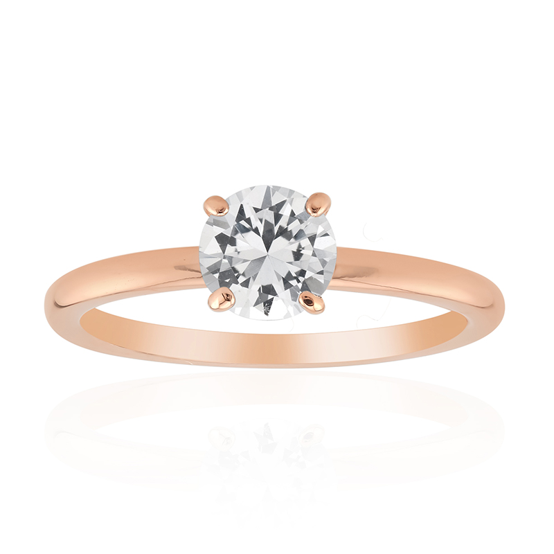 Weißer Topas-Silberring