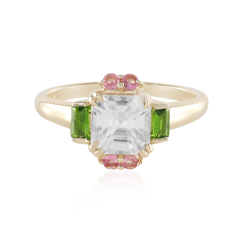 Zirkon-Goldring (Adela Gold)
