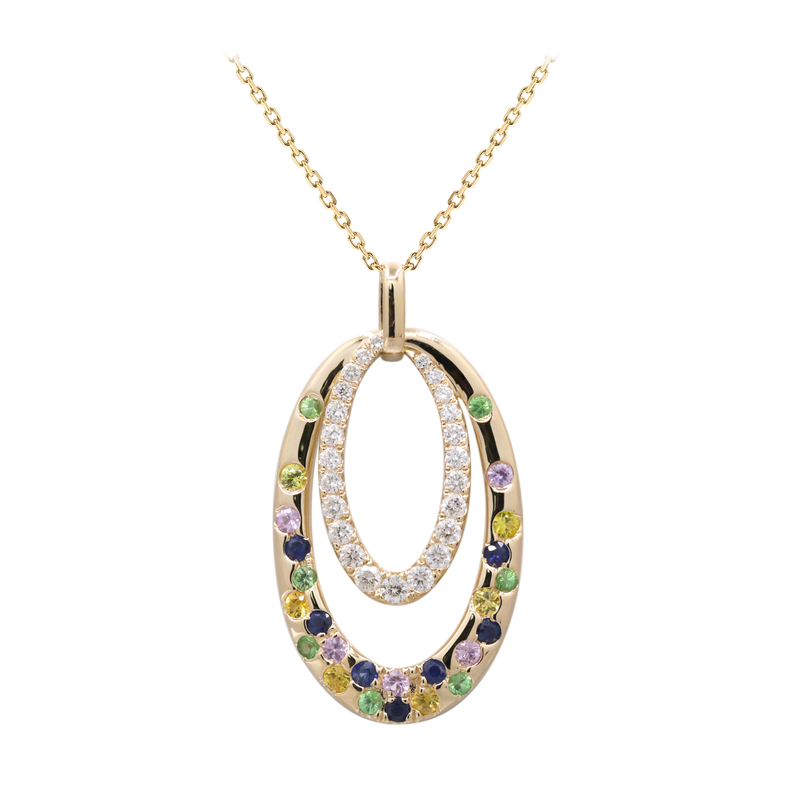 Edelstein-Goldhalskette (CIRARI)