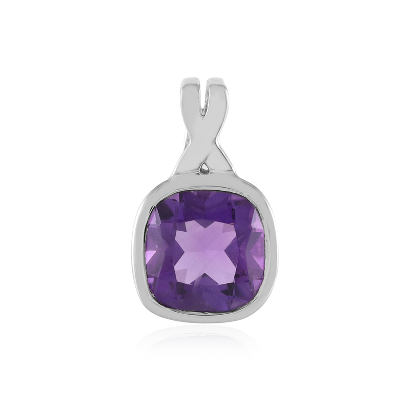 Sibirischer Amethyst-Silberanhänger