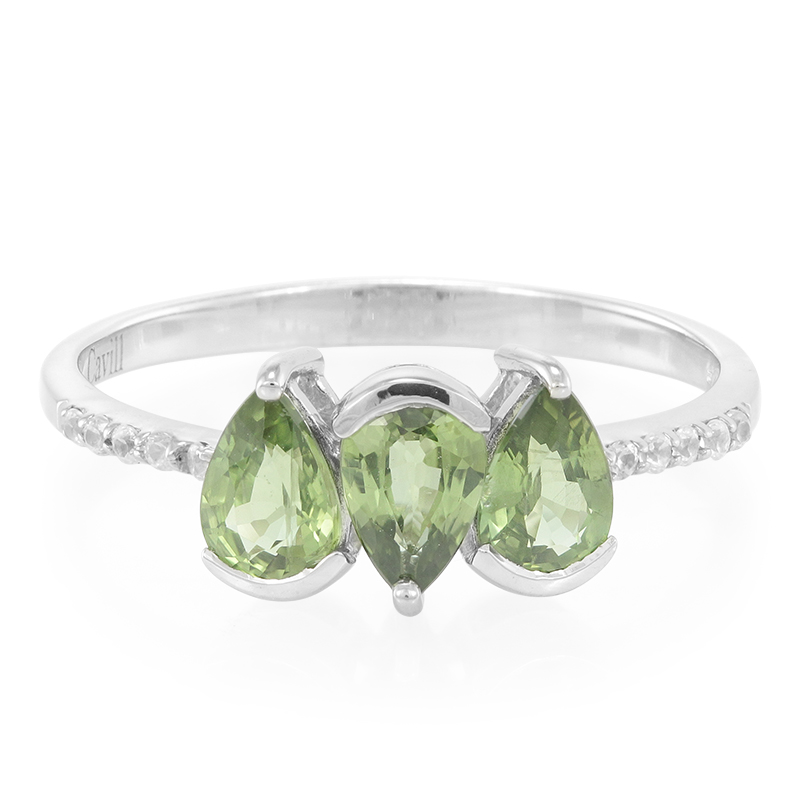 Mosambik-Saphir-Silberring Mosambik-Saphir-Silberring