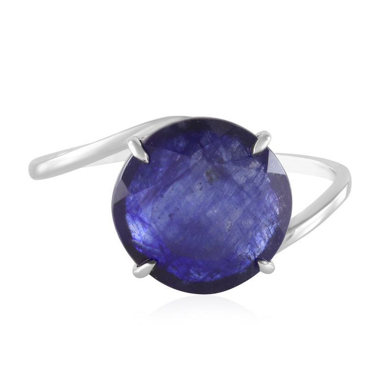 Blauer Madagaskar-Saphir-Platinring Blauer Madagaskar-Saphir-Platinring