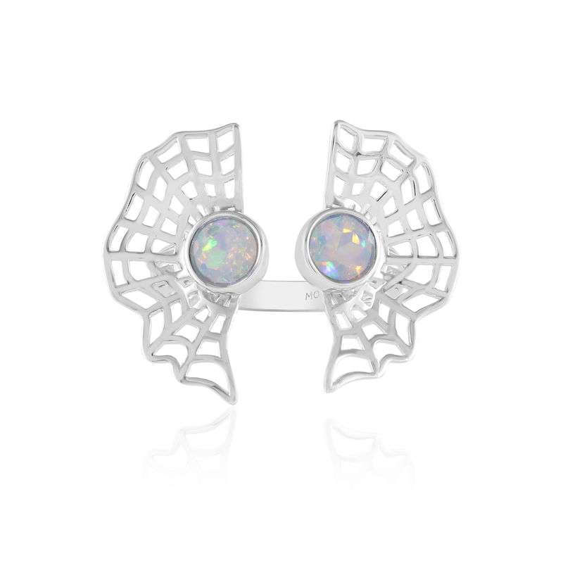 Welo-Opal-Silberring (MONOSONO COLLECTION)