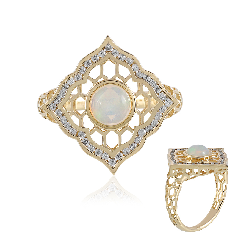 AAA-Welo-Opal-Goldring (Ornaments by de Melo) AAA-Welo-Opal-Goldring (Ornaments by de Melo)