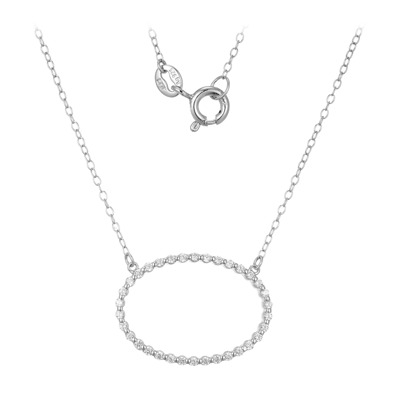 Zirkon-Silbercollier