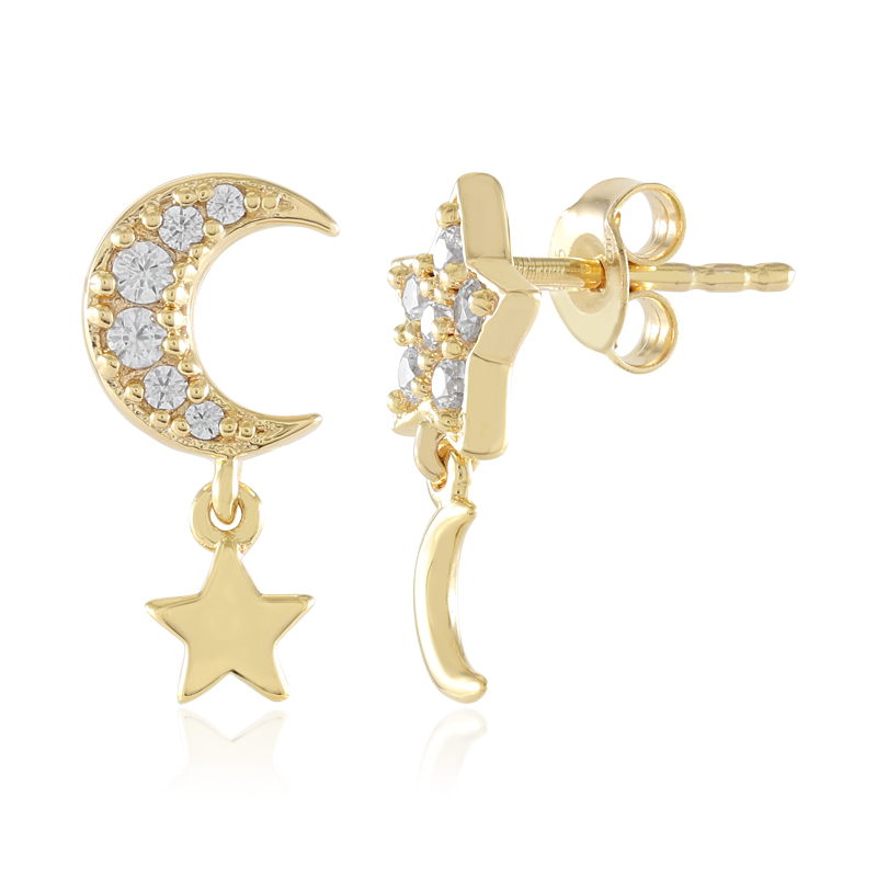 Zirkon-Silberohrringe