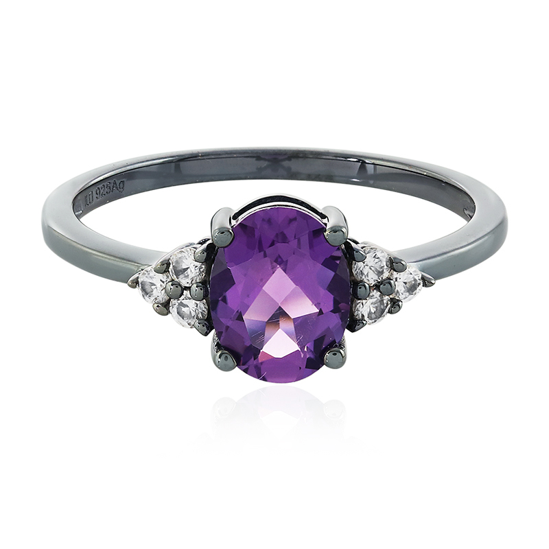 Amethyst-Silberring