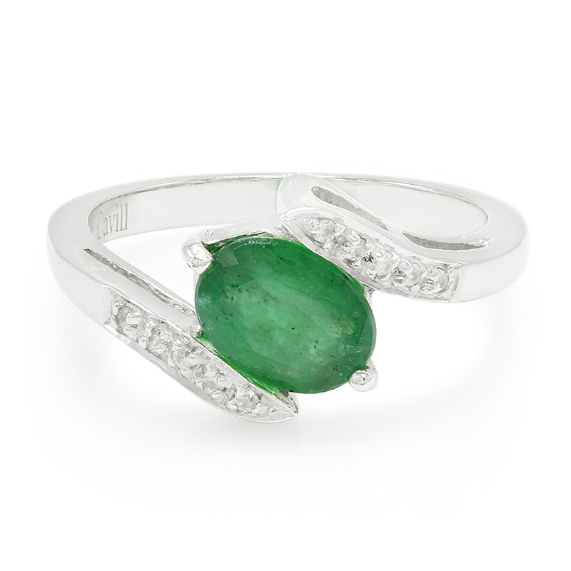 Bahia-Smaragd-Silberring Bahia-Smaragd-Silberring