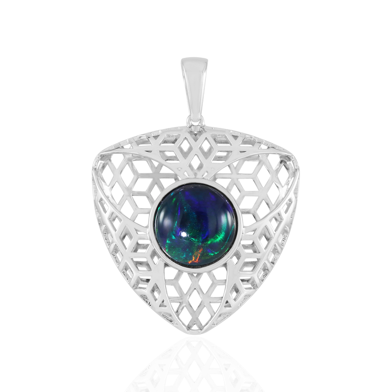 Mezezo-Opal-Silberanhänger (Ornaments by de Melo)