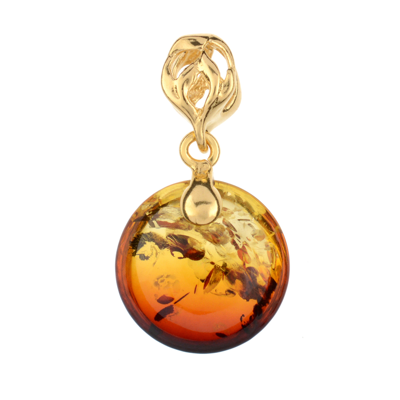 Baltischer Sunrise-Bernstein-Silberanhänger (dagen)