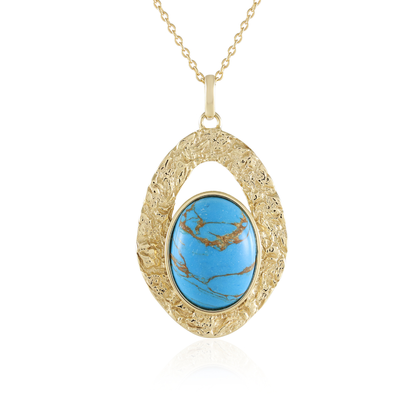 Türkis-Silberhalskette (Faszination Türkis)