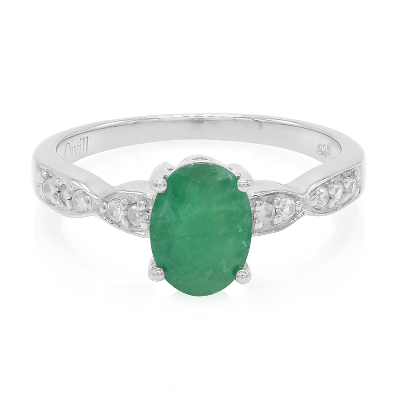 Bahia-Smaragd-Silberring