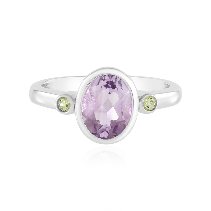 Lavendel-Amethyst-Silberring