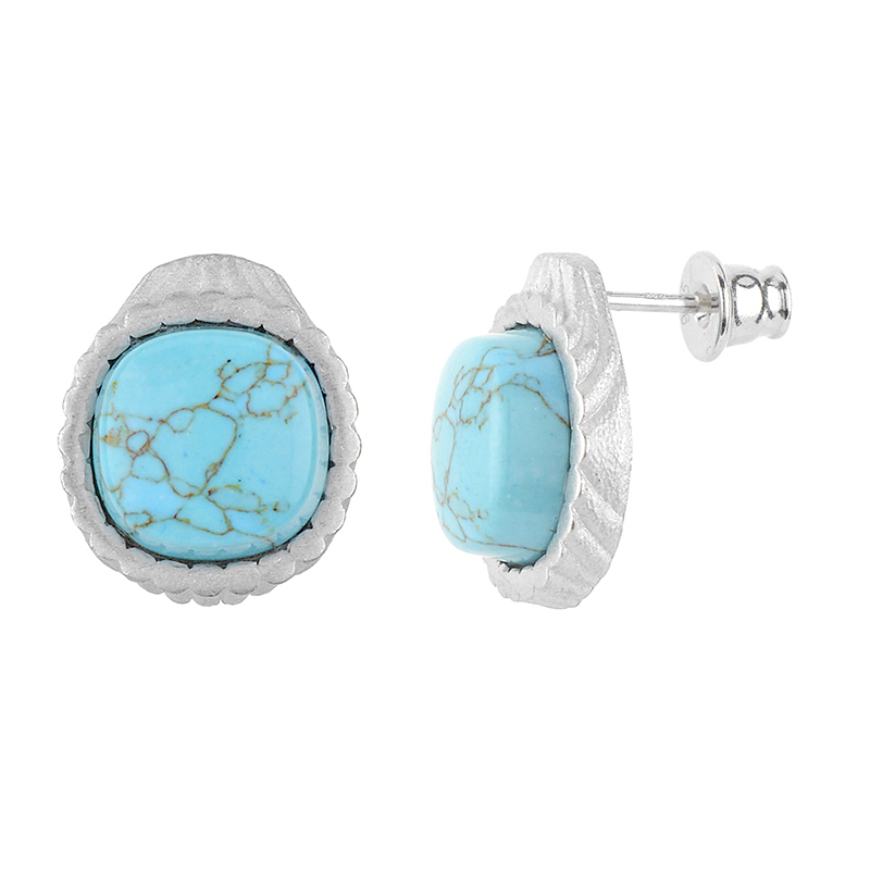 Türkis-Silberohrringe (dagen)