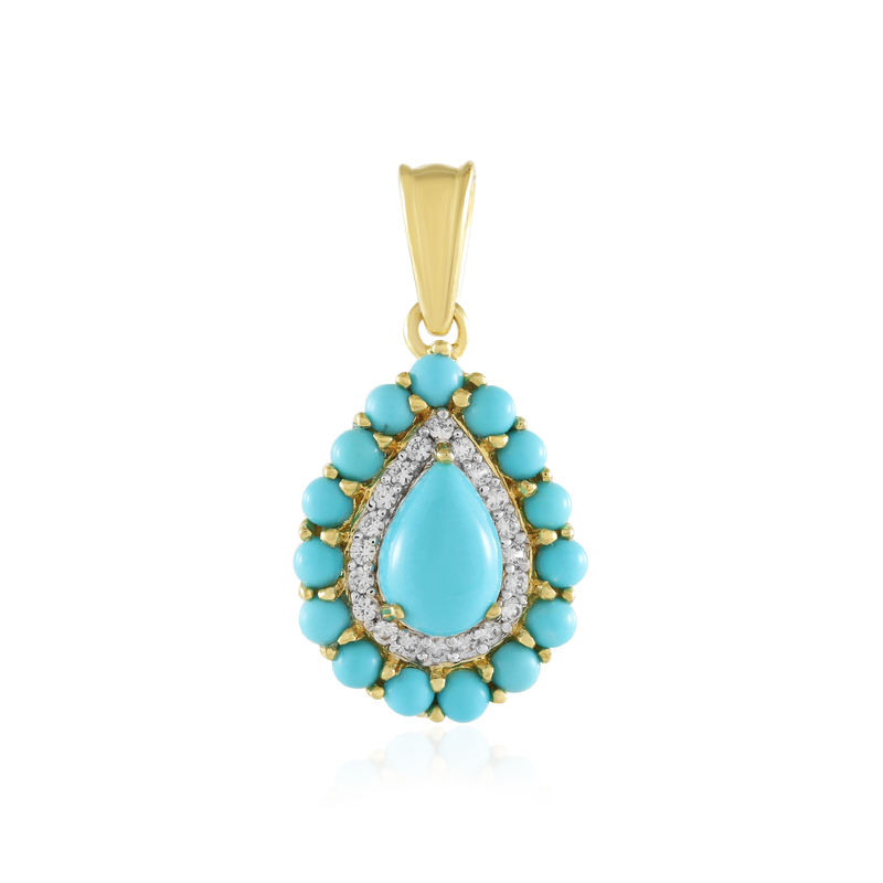 Sleeping Beauty-Türkis-Silberanhänger (Faszination Türkis)