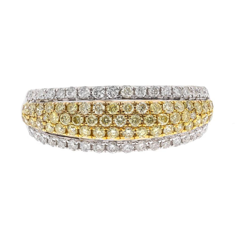 Gelber SI2 Brillant-Goldring (CIRARI)